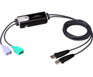 2-Port USB Boundless KM KVM Switch  CS62KM-AT 