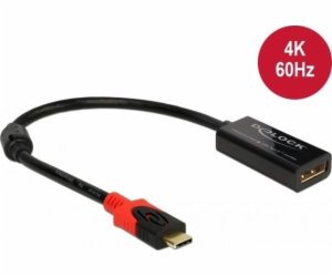 USB adaptér Delock USB-C DisplayPort 0,2 m černý (63928)