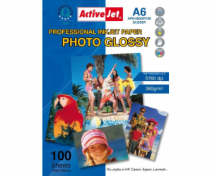 Activejet AP6-260GR100 photo paper for ink printers; A6; ...