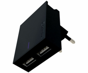 Nabíječka cestovní SWISSTEN 2x USB, IC, 3A, + USB-C kabel...