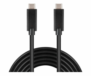 Kabel USB-C 3.2 generation 2x2, 3A, 20Gbit/s černý, 1m