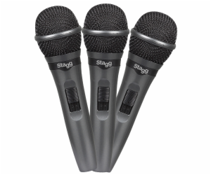 Stagg SDMP15-3 sada 3 dynamických mikrofonů