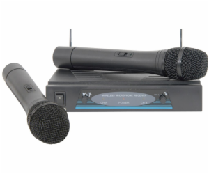 QTX VHF-2, bezdrátový mikrofon, 2 kanálový, 173,8 + 174,8...