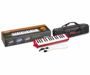 Stagg MELOSTA32 RD, klávesová harmonika, červená
