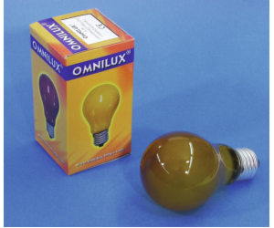 Omnilux A19 230V/25W E-27, žlutá