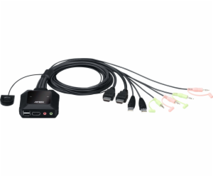 Aten CS-22H ATEN 2-Port USB 4K HDMI Cable KVM Switch with...