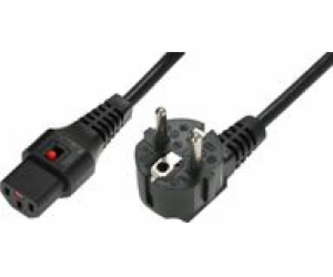 MicroConnect IEC LOCK C13 - R / A napájecí kabel SCHUKO (...