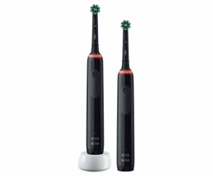 Oral-B Szczoteczka rotacyjna Pro 3 3900 Duo 2 szt. Black