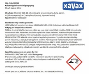Čisticí prostředek XAVAX - čisticí sprej na žehličku 50 ml