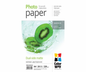COLORWAY fotopapír/ oboustranný/ matte 220g/m2, A4/ 20 kusů