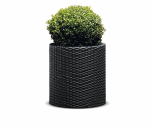 Květináč Keter Cylinder M grafitový