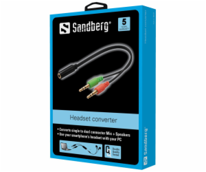 Sandberg 508-67 Headset Converter (mobilní) > PC
