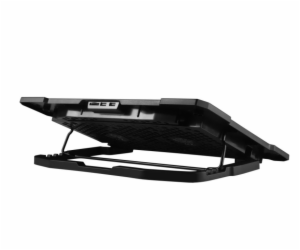 Tellur Cooling pad Basic 17, 5 ventilátorů, LED, Black