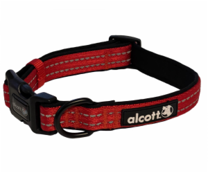Alcott Reflexní obojek pro psy Adventure zářivě červený v...