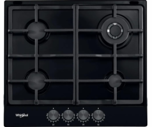 Whirlpool TGML 661 NB 4-burner glass gas hob black