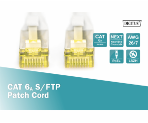 Digitus CAT 6A S-FTP patch cable, LSOH, Cu, AWG 26/7, Len...