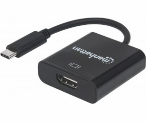 Adapter USB Manhattan USB-C - HDMI Czarny (151788)