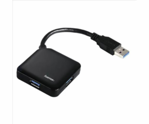 USB hub Hama USB 3.0 1:4 , černý 12190