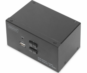 DIGITUS KVM-Switch 2-Port Dual-Display 4K, HDMI