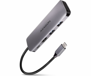 AXAGON HMC-5, USB 3.2 Gen 1 hub, porty 2x USB-A, HDMI, SD...