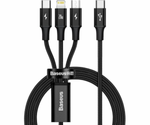 Baseus Rapid Series nabíjecí/datový kabel 3v1 USB-C/ (mic...