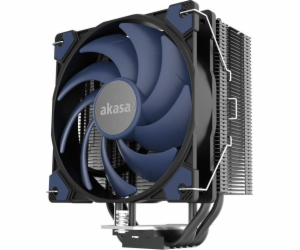 AKASA chladič CPU Alucia H4, Heatpipes, Black fins