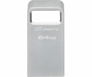 Kingston Flash Disk 64GB DataTraveler Micro 200MB/s Metal...