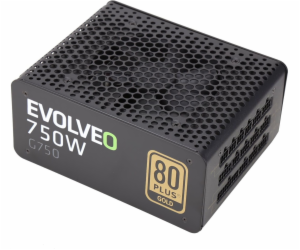 EVOLVEO G750 zdroj 750W, eff 91%, 80+ GOLD, aPFC, modulár...
