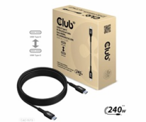 Club3D kabel USB-C, Oboustranný USB-IF Certifikovaný data...