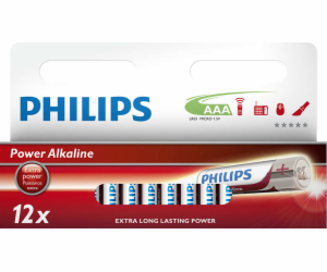 Philips baterie AAA Power Alkaline - 12ks 
