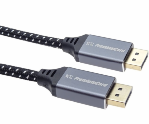 PREMIUMCORD Kabel DisplayPort 1.4 přípojný kabel, kovové ...