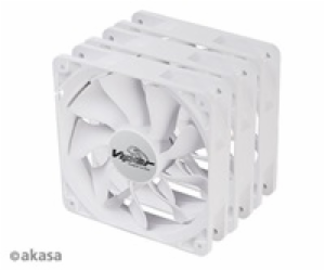 AKASA ventilátor Viper, White Fan 12cm, 120x120x25mm, HDB...