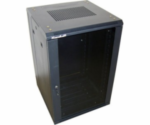 XtendLan 32U/600x800 stojanový, černý, skleněné dveře, pl...