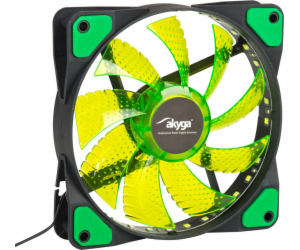 Akyga ventilátor 120mm MOLEX 33 LED zelená 