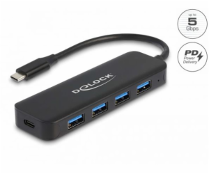 Delock USB Type-C Hub 4 Port USB 3.2 Gen 1 mit Power Deli...