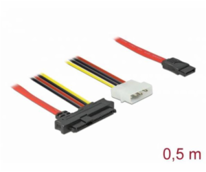 Delock Kabel SAS SFF-8482 + napájení > 1 x SATA 7 pin 0,5 m