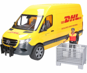 MB Sprinter DHL mit Fahrer, Modellfahrzeug