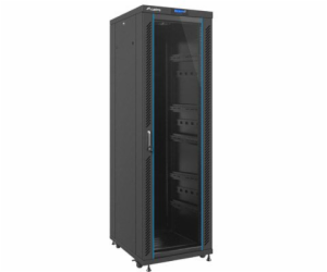 Rack 19 37U volně stojící skříň 600x800mm černá (LCD skle...