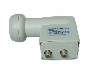 Konvertor LNB MASCOM MC-T02HD TWIN universal