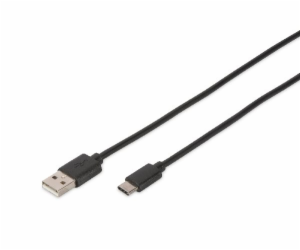 Digitus USB Type-C connection cable, type C to A M/M, 1.8...
