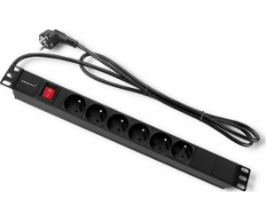 QOLTEC 54470 Power strip for RACK cabinets 1U 16 PDU 6xFR...