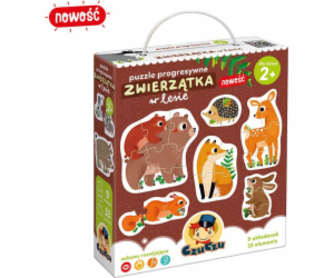 Czuczu Progressive puzzle - Zvířátka v lese