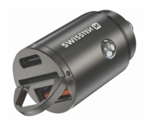 Swissten CL adaptér Power Delivery USB-C + Super Charge 3...