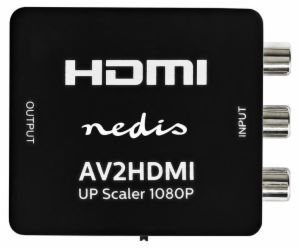 NEDIS převodník smíšeného videa na HDMI/ 3x RCA/ černý