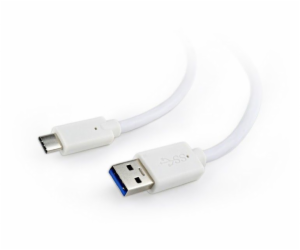 Gembird kábel USB 3.0 (AM) na USB 3.1 (CM), 0.1 m, biely