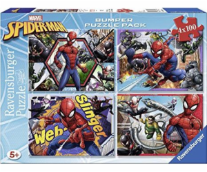 Puzzle 4x100 dílků Spider Man Bumper Pack