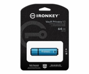 Kingston IronKey Vault Privacy 50 64 GB, USB-Stick IKVP50...