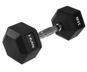 HMS činka Hex Pro pogumovaná 1 x 14 kg