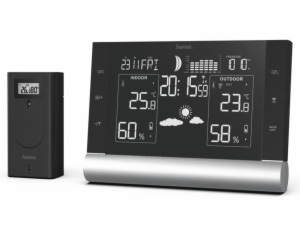 Hama 00186418 Meteostanice Black Line Plus černá