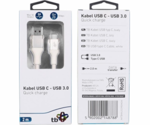 TB Touch AKTBXKU3CPREM2W TB USB 3.0/USB-C, 2m, bílý TB US...